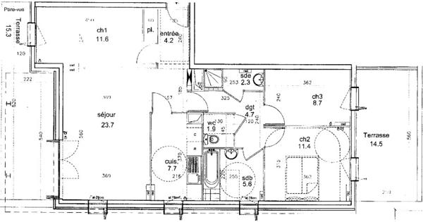 Appartement à vendre 4 pièces 82 m² L'Île-Saint-Denis