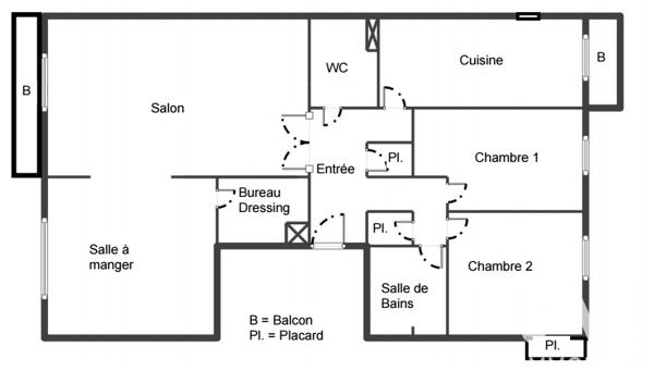 Appartement à vendre 4 pièces 86 m² Paris 20