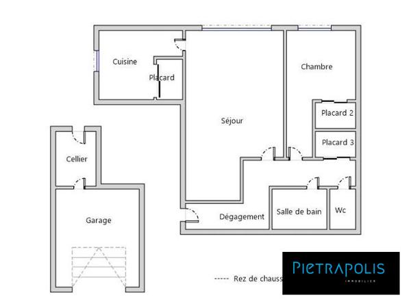 T2 avec Terrasses et Jardin privatif de 225m²