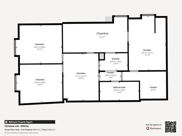 Appartement 6 pièces - 192 m² Exclusivité efficity