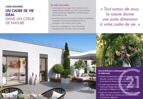 Appartement F3 à vendre  3 pièces - 68 m2 BAGNEUX - 92