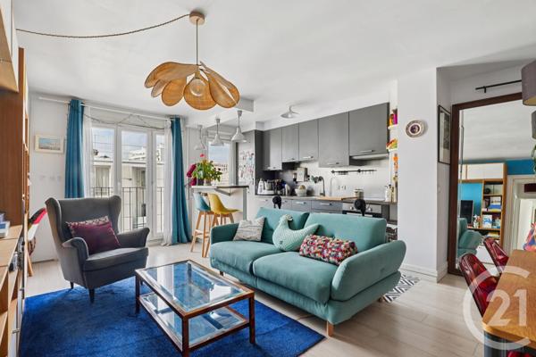 Appartement F3 à vendre  3 pièces - 57,03 m2 PARIS - 75019