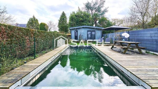 Maison d’architecte : patio, piscine, 3 suites