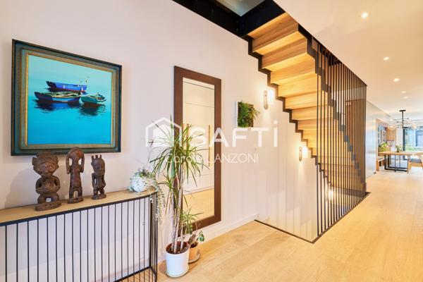 Maison d’architecte : patio, piscine, 3 suites