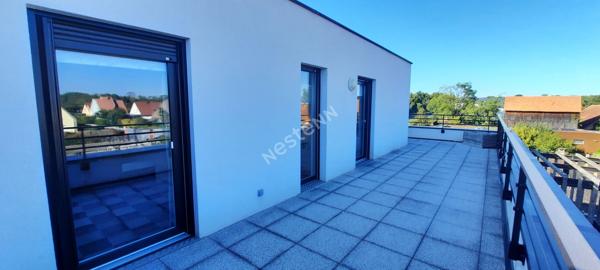 Appartement Erstein 3/4 pièce(s) 87.88 m2, terrasse de 80m2