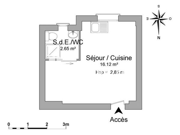 Location Studio 18.77 m² - 43 AVENUE GABRIEL PERI Le Perreux 94170