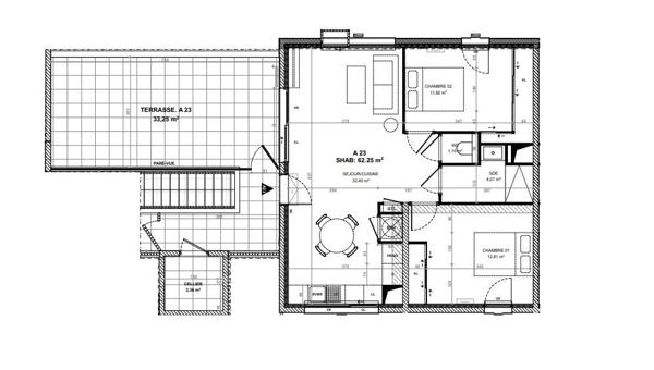 Appartement Le Pradet 3 pièce(s) 62.25 m2