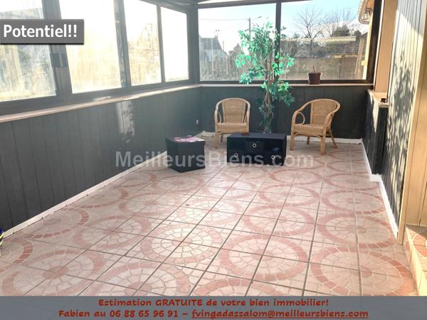 A SAISIR!! Maison de 117M2 sur 708m2 de terrain avec garage et abris de jardin