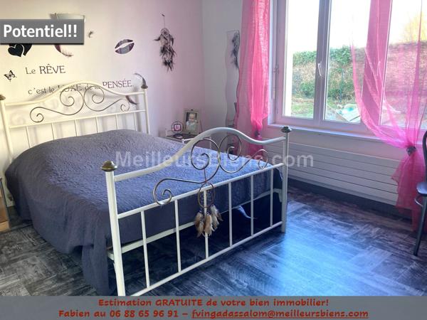 A SAISIR!! Maison de 117M2 sur 708m2 de terrain avec garage et abris de jardin