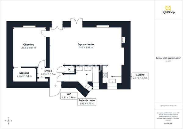 Beau 2/3 pièces en étage élevé avec ascenseur avec vue dégagée sans vis-à-vis