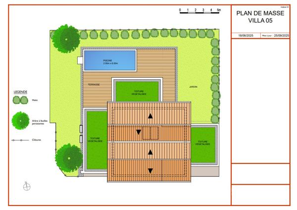 Villa contemporaine avec piscine - Description détaillée - Cinq Cantons / Chiberta Anglet