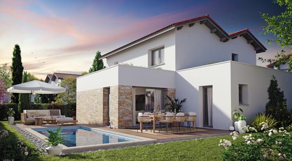 Villa contemporaine avec piscine - Description détaillée - Cinq Cantons / Chiberta Anglet