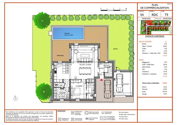 Villa contemporaine avec piscine - Description détaillée - Cinq Cantons / Chiberta Anglet