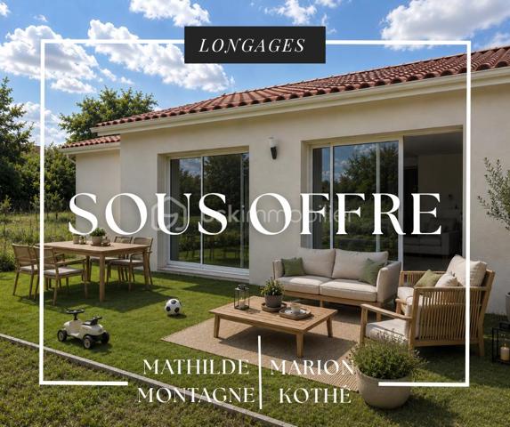 À seulement 5 minutes de Noé et avec un accès rapide vers Toulouse, cette maison neuve de plain-pied de 92 m², en cours de finalisation pour une livraison fin juin, bénéficie d’un emplacement central à Longages, tout en étant au CALME et à proximité immédiate des commerces et commodités.

Elle propose un espace de vie lumineux avec séjour et cuisine ouverte, fonctionnel et agréable au quotidien. La partie nuit comprend trois chambres avec parquet, une salle d’eau avec douche et deux WC, dont un indépendant.

Implantée sur une parcelle d’environ 330 m² clôturée, la maison dispose d’un jardin privatif et d’un garage.

Pensée pour le confort actuel, elle est équipée d’une pompe à chaleur avec climatisation réversible, d’un ballon thermodynamique et de volets roulants électriques. Les pièces de vie sont carrelées.

Maison conforme à la réglementation RE 2020 et répondant aux normes PMR, avec garanties décennales et dommage-ouvrage. Frais de notaire réduits (environ 3 %).