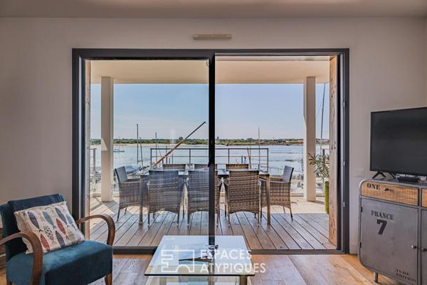 Appartement contemporain avec terrasse et vue bassin à l’Aiguillon