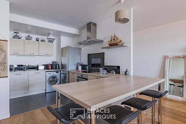 Appartement contemporain avec terrasse et vue bassin à l’Aiguillon