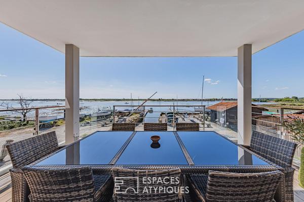 Appartement contemporain avec terrasse et vue bassin à l’Aiguillon
