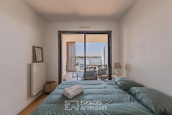 Appartement contemporain avec terrasse et vue bassin à l’Aiguillon