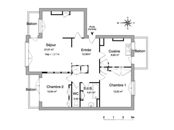 Location Appartement 3 pièces 78.79 m² - 145 AVENUE LACASSAGNE Lyon 69003