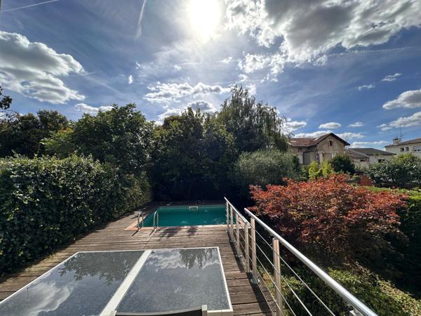 Maison à vendre 5 pièces (31) TOULOUSAINE - T5 - METRO CANAL DU MIDI - PISCINE - JARDIN - LUMINEUX - GRAND GARAGE -