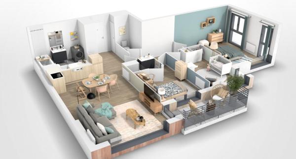 Appartement  3 pièce(s) Etaples