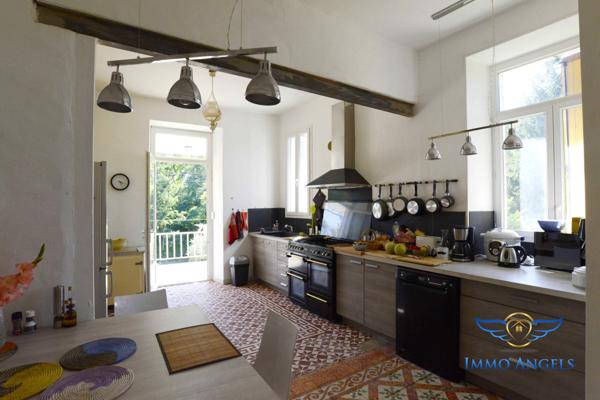 Saint Ambroix, immeuble de 3 appartements, atelier, caves et terrain 2500m²