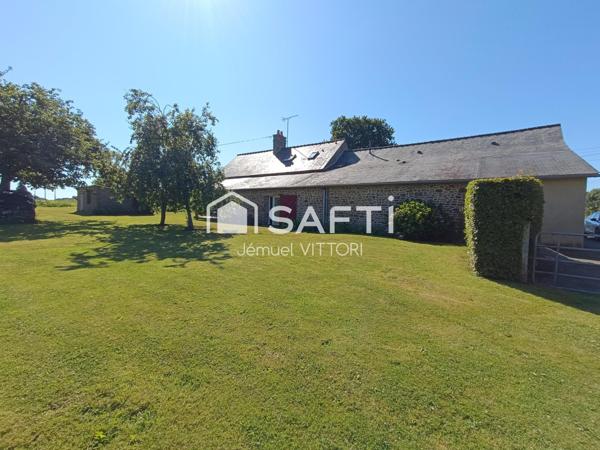 Longère en pierre avec 2 hectares de prairie
