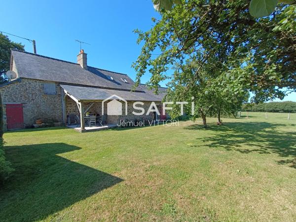 Longère en pierre avec 2 hectares de prairie
