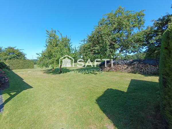 Longère en pierre avec 2 hectares de prairie