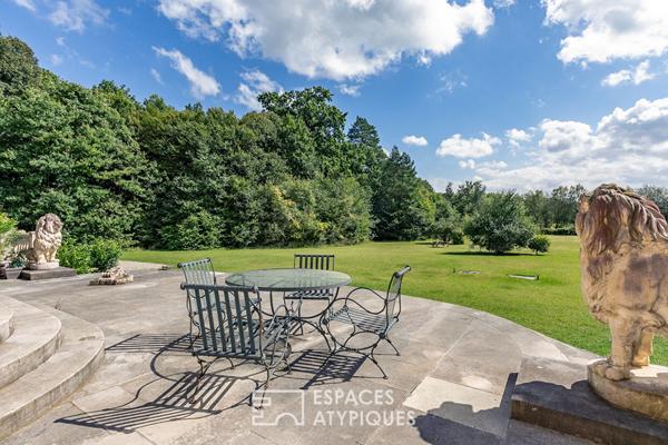 Hors norme – Magnifique appartement contemporain aménagé au coeur du Château de Villette et son parc