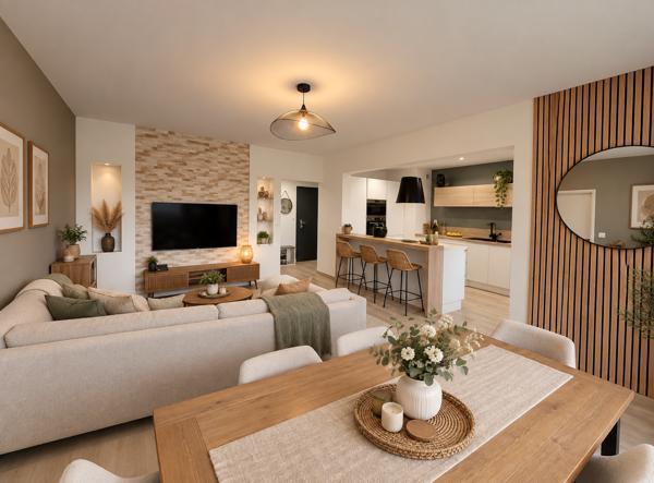 T4 lumineux de 82 m² – Dernier étage, balcon plein sud – Le Haillan centre