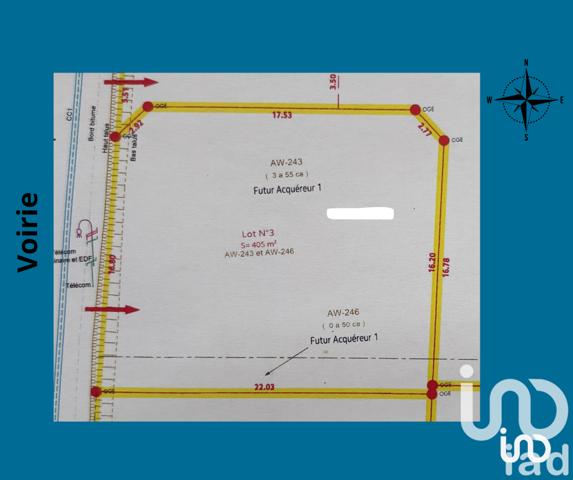 Terrain à vendre 405 m² Riantec