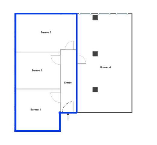 Bureau
         4 pièces
        - 57 m² Exclusivité 143 000 € *