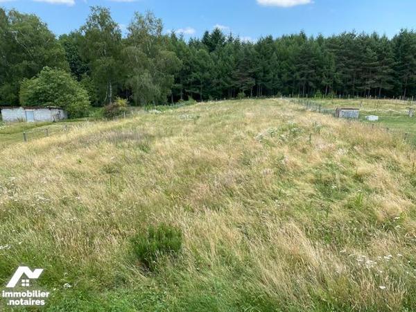 Maison bâtie en parpaings, couverte en ardoises de fibrociment, Cour, jardin, parcelle de pré.