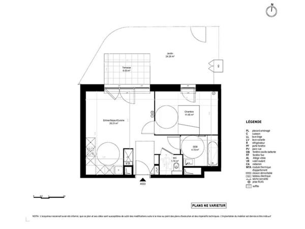 Appartement à vendre 2 pièces 44 m² Dunkerque