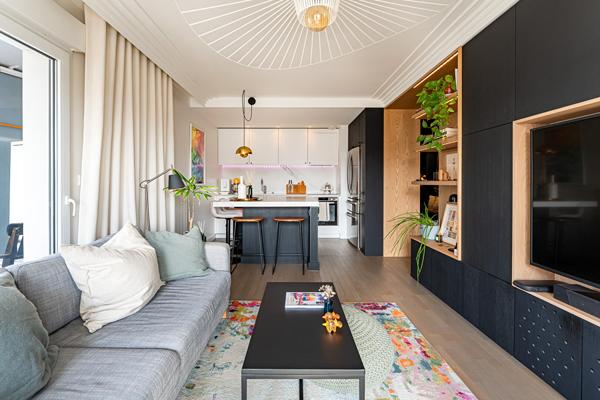 Appartement d’architecte avec balcon vue Seine au dernier étage