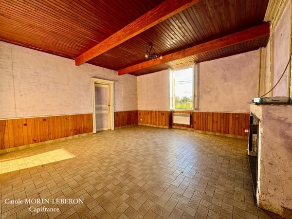 Maison en pierres, 5 pièces, garage et jardin