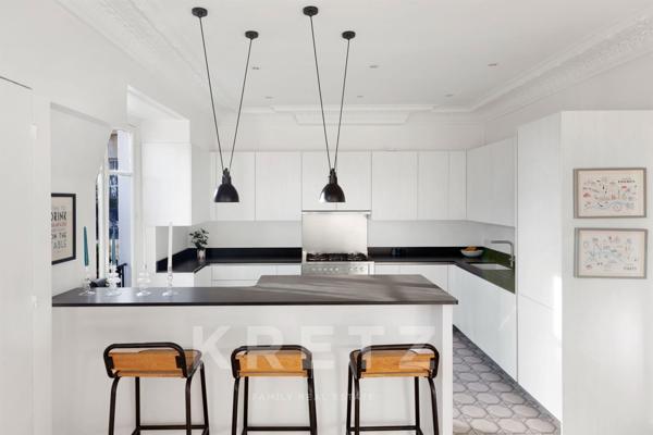 Paris XVI - La Muette - Duplex familial - Dernier étage - Vue dégagée & Tour Eiffel