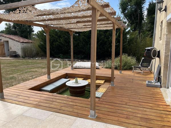 Niort Surimeau, magnifique maison de 350 m² habitable. Ce bien sur 2 niveaux, se compose au rdc d'une grande entrée desservant une buanderie avec wc, d'une lingerie et d'un garage fermé. Vous trouverez en enfilade un grand salon avec poêle à pellets et accès vers l'étage, une grande cuisine aménagée et équipée, une salle à manger et une chambre parentale avec dressing et salle de bains/douche, avec accès terrasse.
A l'étage, palier, 4 chambres dont 2 parentales, dégagement avec rangements et grande pièce loisirs.
La parcelle fait 3693 m² sans vis à vis et arborée. On y trouve une piscine semi enterrée, un bar d'été, 4 petites dépendances de rangement, un grand abri de jardin et un préau attenant à la maison de 200 m².
Toiture et isolation de 2025, portail électrique, terrasse carrelée avec petit salon marocain.
Bien unique sur Niort, à voir rapidement.