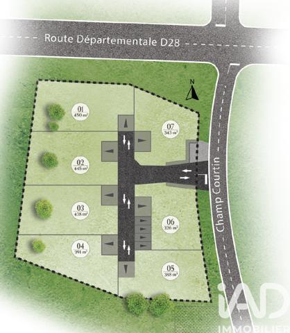 Terrain à vendre 445 m² Melesse