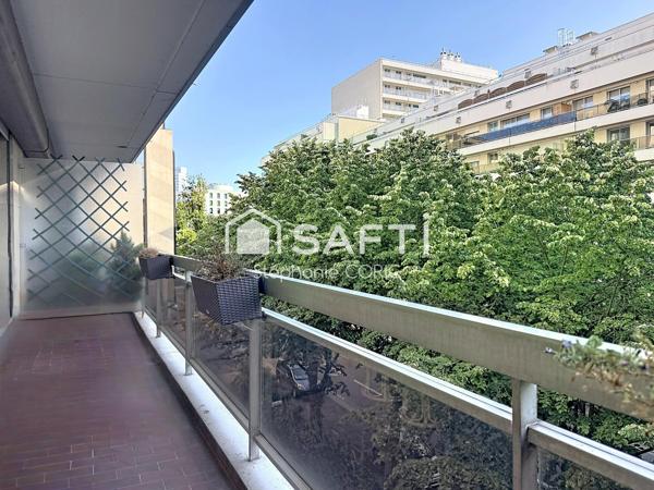 2 PIÈCES LUMINEUX AVEC GRAND BALCON DE 15 M² - CALME