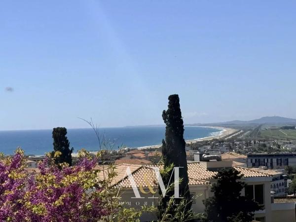 Villa T6 145 m² + garage + parking + jardin et vue mer