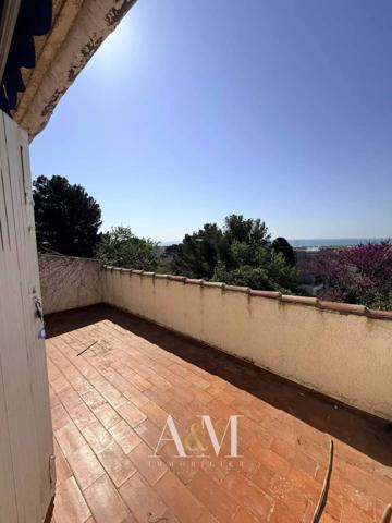 Villa T6 145 m² + garage + parking + jardin et vue mer