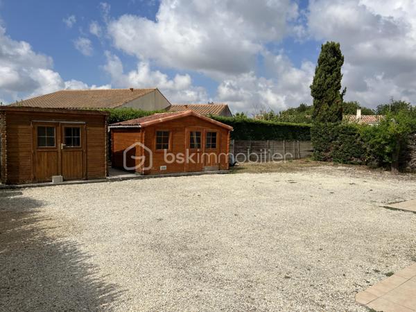 Beau potentiel pour cette maison située dans un quartier résidentiel recherché de Saujon.
Pour résidence principale ou investissement locatif.

10 minutes à pied du Lidl, de la piscine, et des lacs de La Lande.
15 minutes à pied du marché et des commerces.
Arrêt de bus tout proche.


COMPOSITION :

Entrée sur couloir.
Salon/séjour avec cuisine ouverte, pour une superficie totale de 30 m2.

Une chambre de 9 m2 avec placard intégré.
Une chambre de 10,5 m2 avec placard intégré.
Une troisième grande chambre de 13,7 m2.

Salle d’eau avec douche à l’italienne.
WC indépendant.
Cellier/buanderie de 12m2.

Chauffage par convecteurs électriques à inertie.
Maison raccordée au tout à l’égout, et à la fibre optique.


EXTÉRIEUR :

Terrain clos de 560 m2 pouvant accueillir plusieurs véhicules sur la parcelle.
Pas de garage, mais possibilité de mettre un carport. 
2 cabanons de rangement en bois. 
Également des places de stationnement très faciles dans la rue.


EMPLACEMENT PROCHE TOUTES COMMODITÉS :

Centre-ville accessible à pied/vélo/bus (Poste, boulangerie, pâtisseries, presse, pharmacies, médecins, etc…). Écoles et collège à 3 minutes en voiture.
Lidl à 10 minutes à pied, Super U et Intermarché à 3 minutes en voiture.
Espaces d’activités de plein air, promenades et piscine à 10 minutes à pied.
.