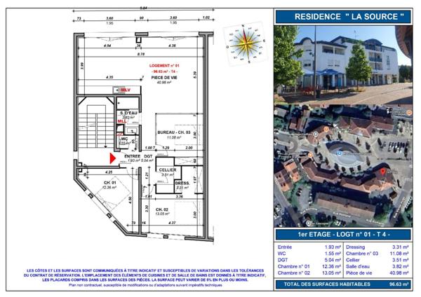 Saint-Paul-lès-Dax (40990) Belle appartement T3