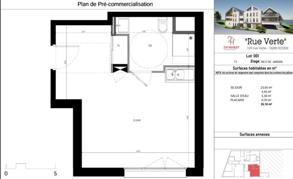 IMMEUBLE À VENDRE DE 30,12 M²