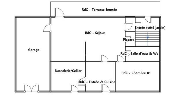 Maison 130 m², 4 chambres.