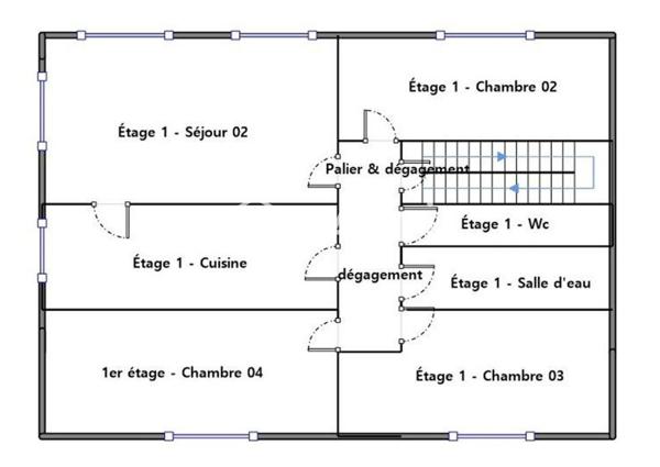 Maison 130 m², 4 chambres.