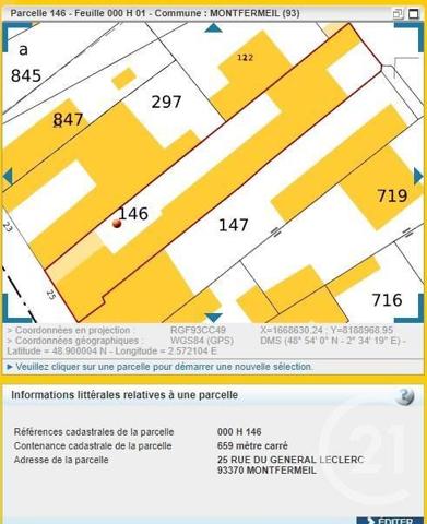 à vendre  210,42 m2 MONTFERMEIL - 93