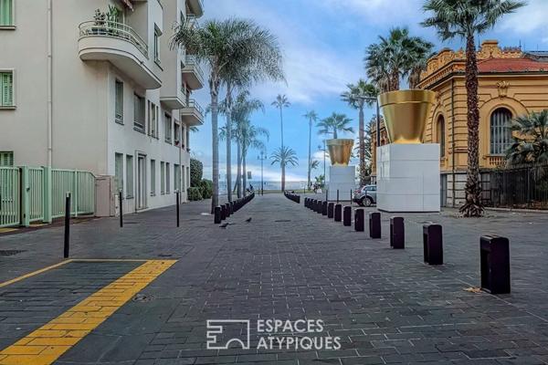 Appartement de 4 pièces traversant avec terrasse sur la Rue de France